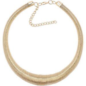 Chunky Gold Choker Necklace | Ethnic Jeweled Statement Collar
